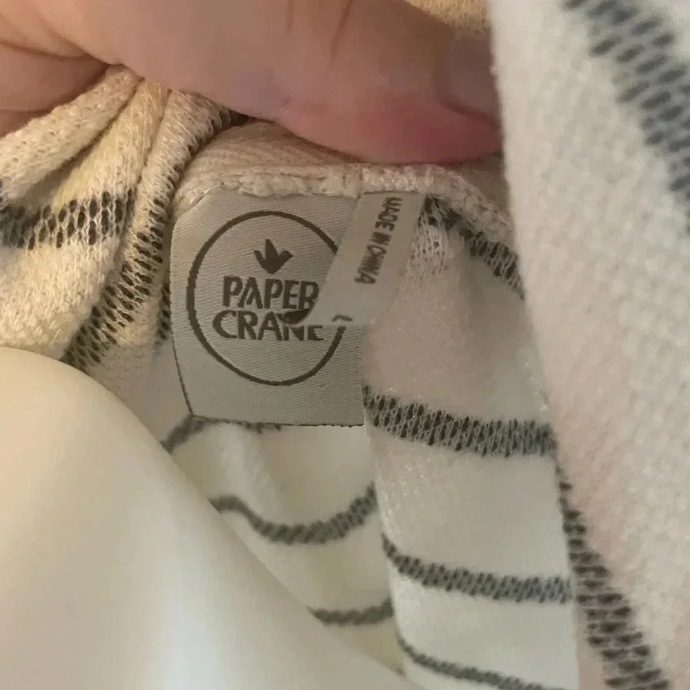 Paper Crane Anthropologie Women’s Pullover Hoodie Large Striped EUC! - Picture 4 of 5